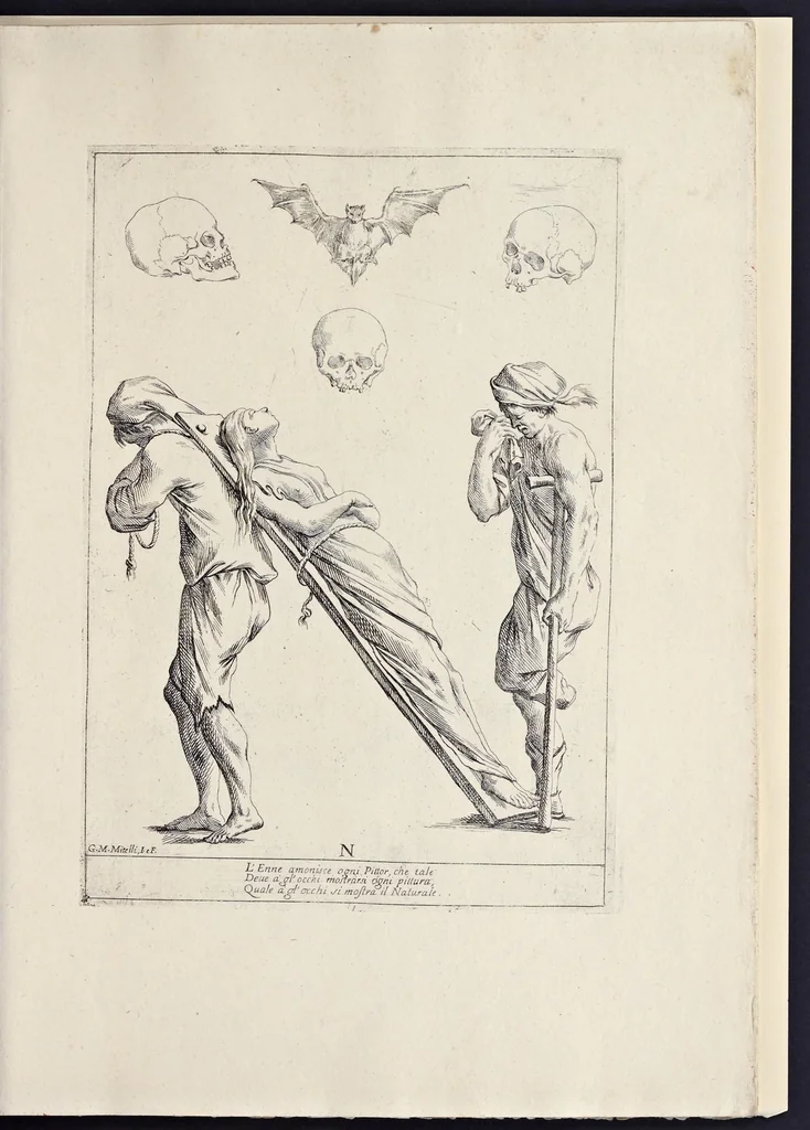 An illustration from Alfabeto in sogno : esemplare per disegnare, 1683, leaf 30