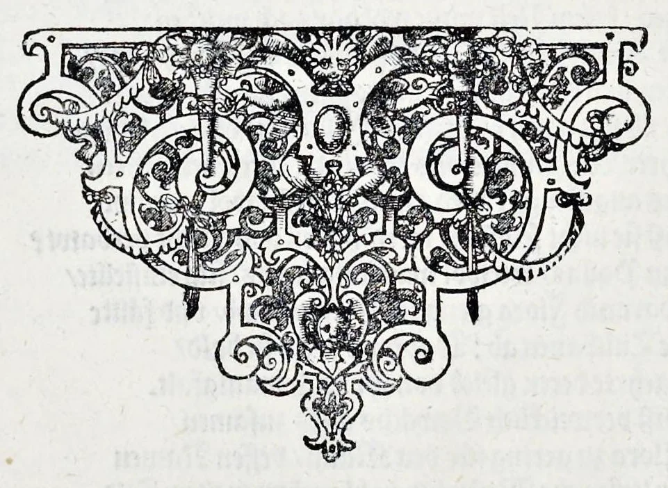 An illustration from Architectura privata, das ist, Gründtliche Beschreibung, neben conterfetischer Vorstellung, inn was Form vnd Manier ein gar irregular, burgerliches Wohnhaus, jedoch mit seinem sehr guten Commoditeten erbawet, darbey ein Rüst vnd Kunst Kammer auffgericht, ingleichem mit Garten, Blumen, Wasser, neben einem Grottenwercklin versehen, vnnd also schon zu gutem Ende ist gebracht worden : darbey ... zu erlehrnen in was Gestalt man die Berlemuttere Meer-Schnecken, neben denselben Muscheln, sowol auch die CorallenZincken palliren, vnd das beste Kitt zu verfertigung der Grotten zubereiten solle ..., 1641, leaf 19