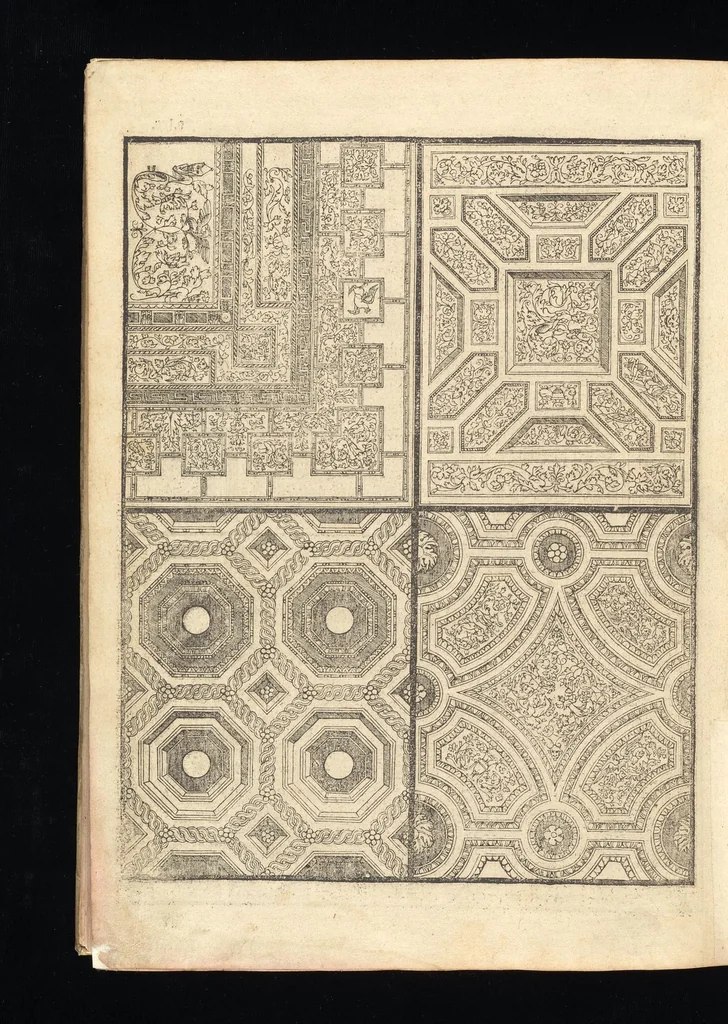 An illustration from Reglen van metselrijen op de vijue manieren van edificien : te wetene Thuscana, Dorica, Corinthia, eñ composita, ende daer by gesedt die exemplen vanden antiquijquen, die in din eeste deel met de leeringe van Vitruvio ouercommen : met noch toeghesedette figuren die inteerste met en waren ende sommige texten, 1549, leaf 141