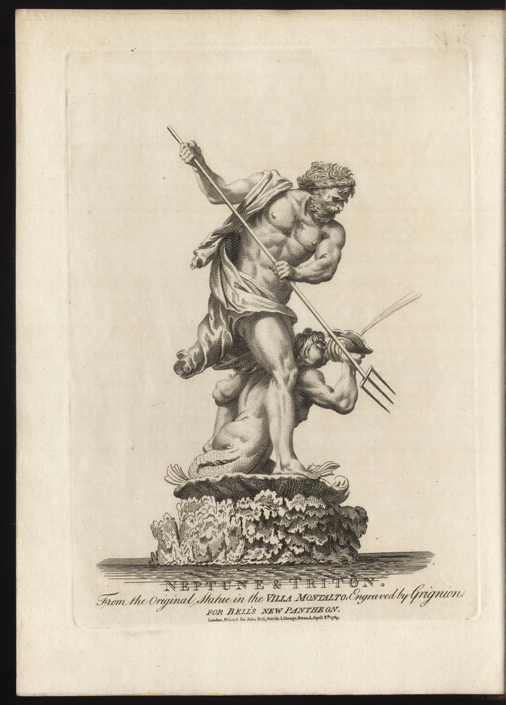An illustration from Bell's New pantheon, or, Historical dictionary of the gods, demi-gods, heroes, and fabulous personages of antiquity : also, of the images and idols adored in the pagan world : together with their temples, priests, altars, oracles, fasts, festivals, games, &c. : as well as descriptions of their figures, representations, and symbols, collected from statues, pictures, coins, and other remains of the ancients : the whole designed to facilitate the study of mythology, history, poetry, painting, statuary, medals, &c. &c. : and compiled from the best authorities : richly embellished with characteristic prints, 1790, leaf 139