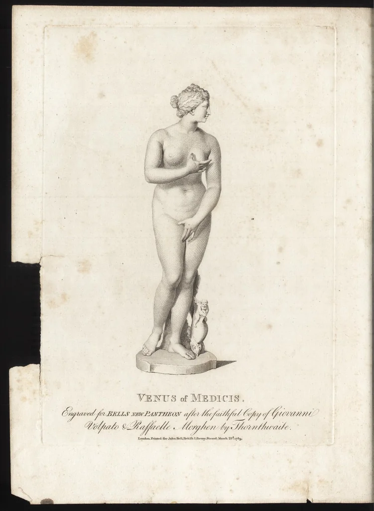 An illustration from Bell's New pantheon, or, Historical dictionary of the gods, demi-gods, heroes, and fabulous personages of antiquity : also, of the images and idols adored in the pagan world : together with their temples, priests, altars, oracles, fasts, festivals, games, &c. : as well as descriptions of their figures, representations, and symbols, collected from statues, pictures, coins, and other remains of the ancients : the whole designed to facilitate the study of mythology, history, poetry, painting, statuary, medals, &c. &c. : and compiled from the best authorities : richly embellished with characteristic prints, 1790, leaf 363