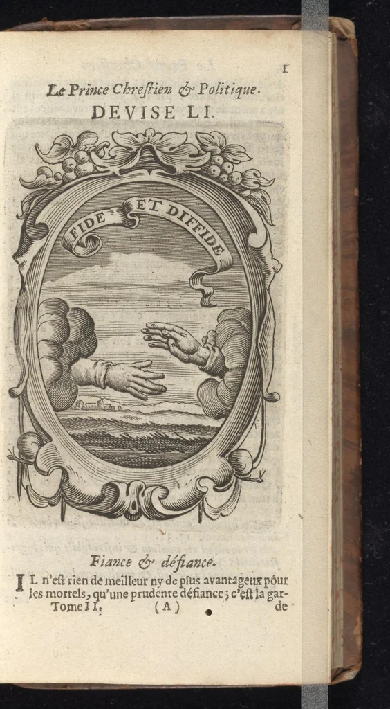 An illustration from Le prince chrestien et politique, 1670, leaf 14