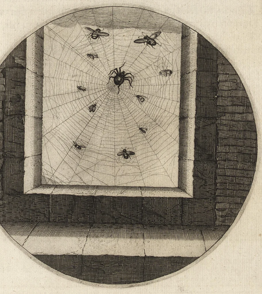 An illustration from Iacobi Catzii I.C. Silenus Alcibiadis, sive Proteus, humanae vitae ideam, emblemate trifariam variato, oculis subjiciens. Iconibus artificiosé in aes incisis, ac trium linguarum explicatione eleganter elustratus, 1619, leaf 120