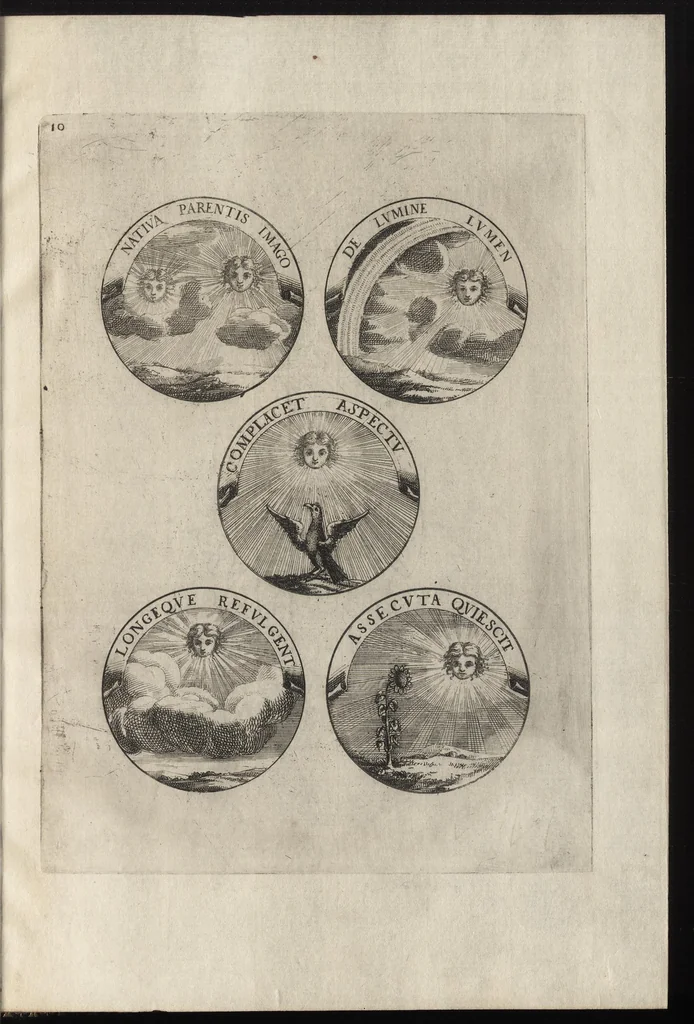 An illustration from Ludovici Magni Galliarvm et Navarræ regis, invicti, triumphantis, et pacifici : elvcvbratio anagrammatica-historica : symbolis illustrata, 1679, leaf 24
