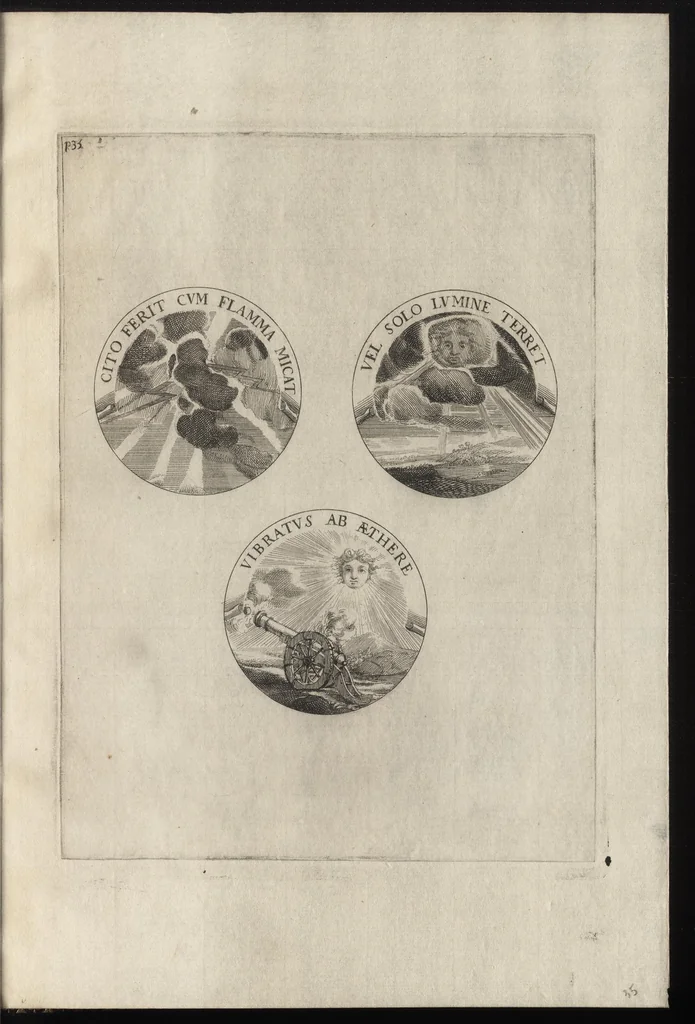 An illustration from Ludovici Magni Galliarvm et Navarræ regis, invicti, triumphantis, et pacifici : elvcvbratio anagrammatica-historica : symbolis illustrata, 1679, leaf 66