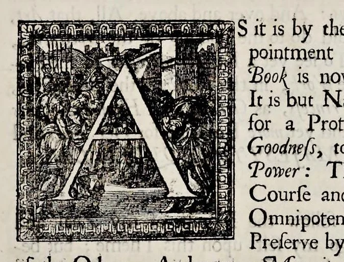 An illustration from The history of the coronation of the most high, most mighty, and most excellent monarch, James II, by the grace of God, king of England, Scotland, France and Ireland, defender of the faith, &c. and of his royal consort Queen Mary : solemnized in the collegiate church of St. Peter in the city of Westminster, on Thursday the 23 of April, being the festival of St. George, in the year of Our Lord 1685 : with an exact account of the several preparations in order thereunto, Their Majesties most splendid processions, and their royal and magnificent feast in Westminster-Hall : the whole work illustrated with sculptures, 1687, leaf 10