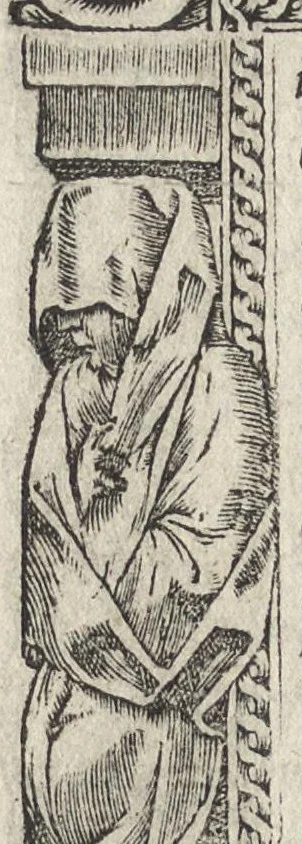 An illustration from Emblemes d'Alciat : de nouueau trãslatez en frãçois, vers pour vers iouxte les latins : ordonnez en lieux cõmuns, auec briefues expositions & figures nouuelles appropriées aux derniers emblemes, 1549, leaf 17