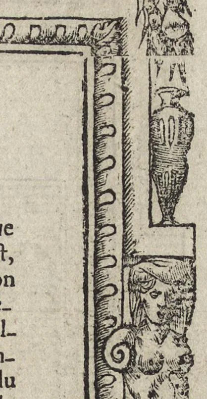 An illustration from Emblemes d'Alciat : de nouueau trãslatez en frãçois, vers pour vers iouxte les latins : ordonnez en lieux cõmuns, auec briefues expositions & figures nouuelles appropriées aux derniers emblemes, 1549, leaf 44