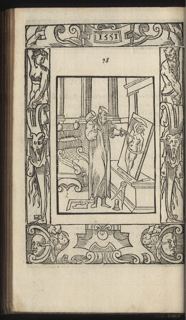 An illustration from La morosophie de Guillaume de la Perriere, Tolosain, Contenant Cent Emblemes moraux, illustrez de Cent Tetrastiques Latins, reduitz en autant de Quatrains Françoys, 1553, leaf 187