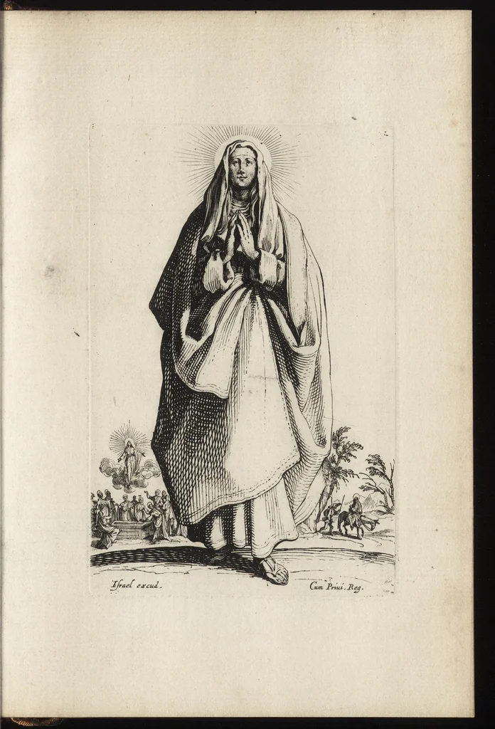 An illustration from Salvatoris Beatae Mariae Virginis sanctorvm apostolorvm icones, 1631, leaf 14