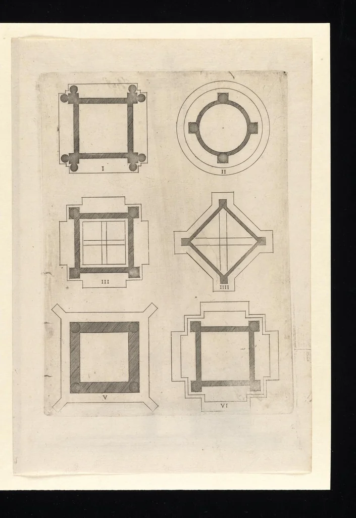 An illustration from Second livre d'architectvre, contenant plvsievrs et diverses ordonnances de cheminees, lvcarnes, portes, fonteines, puis, & pauillons, pour enrichir tant le dedans que le dehors de tous edifices. Auec les desseings de dix sepultures toutes differentes, 1561, leaf 126