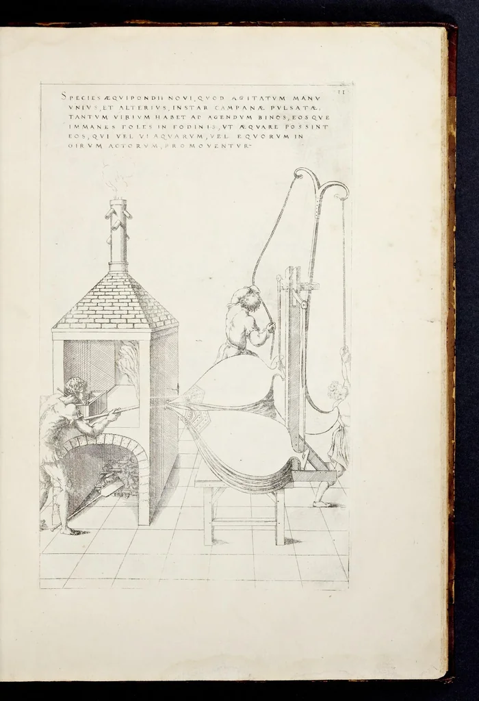 An illustration from Instrvmentorvm et machinarvm / Liber primus, 1569, leaf 38