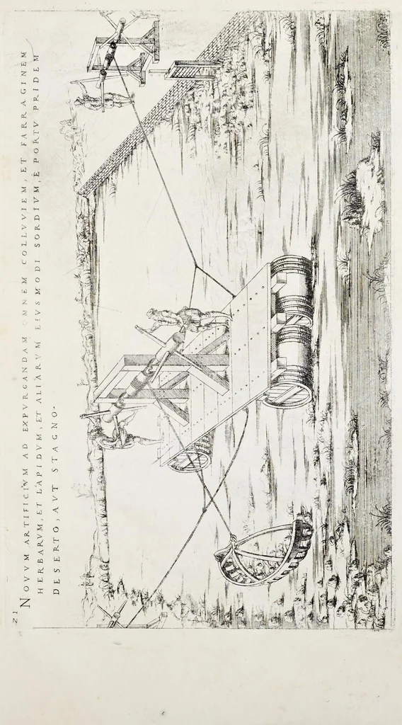 An illustration from Instrvmentorvm et machinarvm / Liber primus, 1569, leaf 58