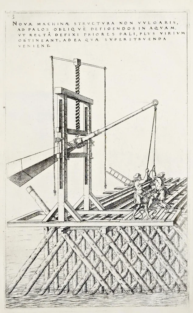 An illustration from Instrvmentorvm et machinarvm / Liber primus, 1569, leaf 62