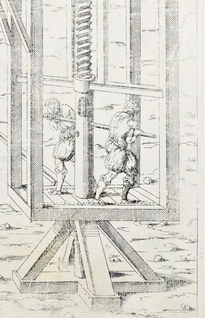 An illustration from Instrvmentorvm et machinarvm / Liber primus, 1569, leaf 94