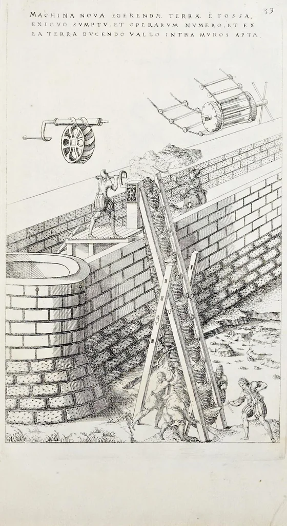 An illustration from Instrvmentorvm et machinarvm / Liber primus, 1569, leaf 96
