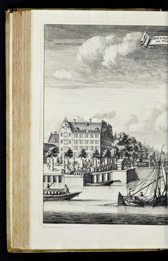 An illustration from Beschryvinge van Amsterdam : zynde een naukeurige verhandelinge van desselfs eerste oorspruk uyt den huyse der heeren van Amstel, en Amstellant : haar vergrootingen, rykdom, en wyze van regeeringe, tot den jare 1691 : voor dezen uit verscheide oude historie-schryvers be eengesteld, en uytgegeven : en nu uit een meenigte van oude schriften, authentyke stukken, en met kopere afbeeldingen verciert, nooit voor desen gedruckt geweest, beschreven, en vermeerdert, 1693, leaf 251
