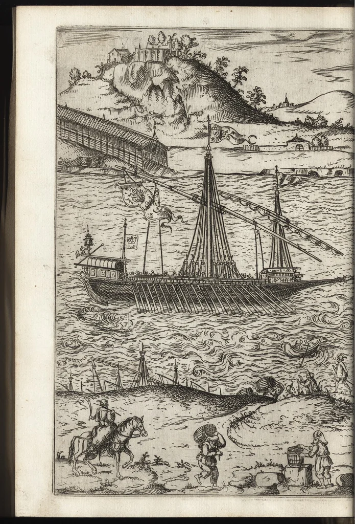 An illustration from De rebvs praeclare gestis a Sixto V. Pon. Max. : Io. Francisci Bordini I.C. et praesbiteri Ro. carminum liber primvs, 1588, leaf 65