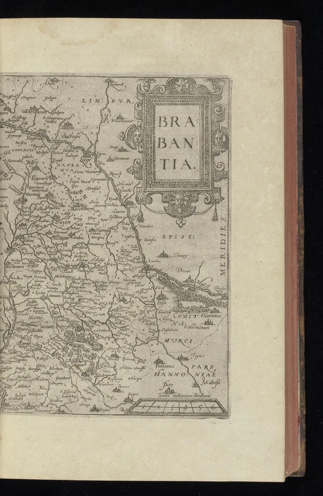 An illustration from Descrittione di m. Lodovico Gvicciardini, gentilhvomo fiorentino, di tvtti i paesi Bassi, altrimenti detti Germania inferiore : con tutte le carte di geographia del paese, & col ritratto al naturale di molte terre principali : riueduta di nuouo, & ampliata per tutto la terza volta dal medesimo autore : con amplissimo indice di tutte le cose piu memorabili, 1588, leaf 100