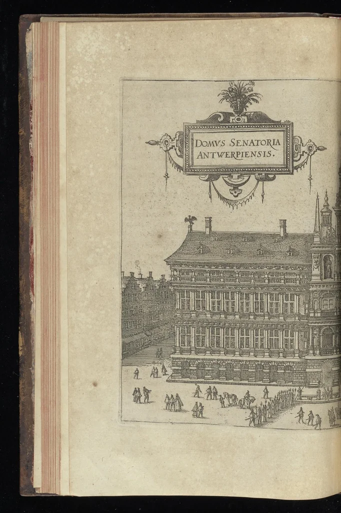 An illustration from Descrittione di m. Lodovico Gvicciardini, gentilhvomo fiorentino, di tvtti i paesi Bassi, altrimenti detti Germania inferiore : con tutte le carte di geographia del paese, & col ritratto al naturale di molte terre principali : riueduta di nuouo, & ampliata per tutto la terza volta dal medesimo autore : con amplissimo indice di tutte le cose piu memorabili, 1588, leaf 157
