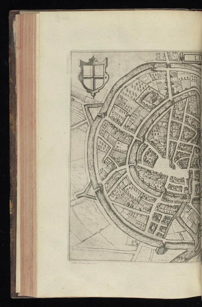 An illustration from Descrittione di m. Lodovico Gvicciardini, gentilhvomo fiorentino, di tvtti i paesi Bassi, altrimenti detti Germania inferiore : con tutte le carte di geographia del paese, & col ritratto al naturale di molte terre principali : riueduta di nuouo, & ampliata per tutto la terza volta dal medesimo autore : con amplissimo indice di tutte le cose piu memorabili, 1588, leaf 265