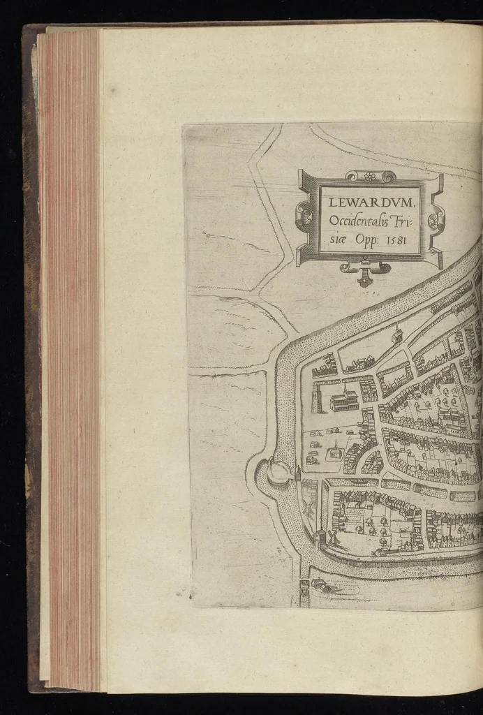 An illustration from Descrittione di m. Lodovico Gvicciardini, gentilhvomo fiorentino, di tvtti i paesi Bassi, altrimenti detti Germania inferiore : con tutte le carte di geographia del paese, & col ritratto al naturale di molte terre principali : riueduta di nuouo, & ampliata per tutto la terza volta dal medesimo autore : con amplissimo indice di tutte le cose piu memorabili, 1588, leaf 365