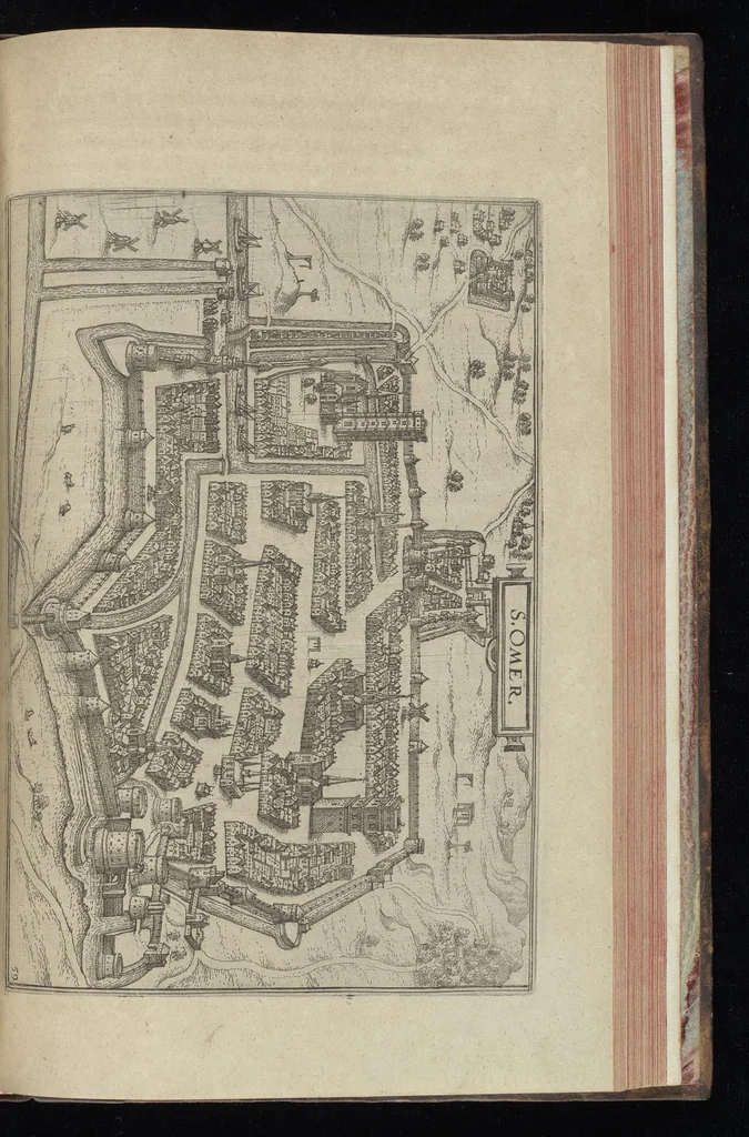An illustration from Descrittione di m. Lodovico Gvicciardini, gentilhvomo fiorentino, di tvtti i paesi Bassi, altrimenti detti Germania inferiore : con tutte le carte di geographia del paese, & col ritratto al naturale di molte terre principali : riueduta di nuouo, & ampliata per tutto la terza volta dal medesimo autore : con amplissimo indice di tutte le cose piu memorabili, 1588, leaf 606