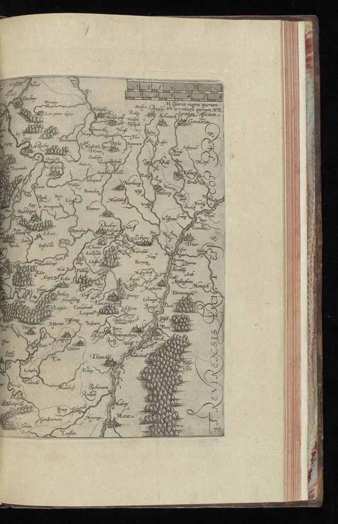 An illustration from Descrittione di m. Lodovico Gvicciardini, gentilhvomo fiorentino, di tvtti i paesi Bassi, altrimenti detti Germania inferiore : con tutte le carte di geographia del paese, & col ritratto al naturale di molte terre principali : riueduta di nuouo, & ampliata per tutto la terza volta dal medesimo autore : con amplissimo indice di tutte le cose piu memorabili, 1588, leaf 666