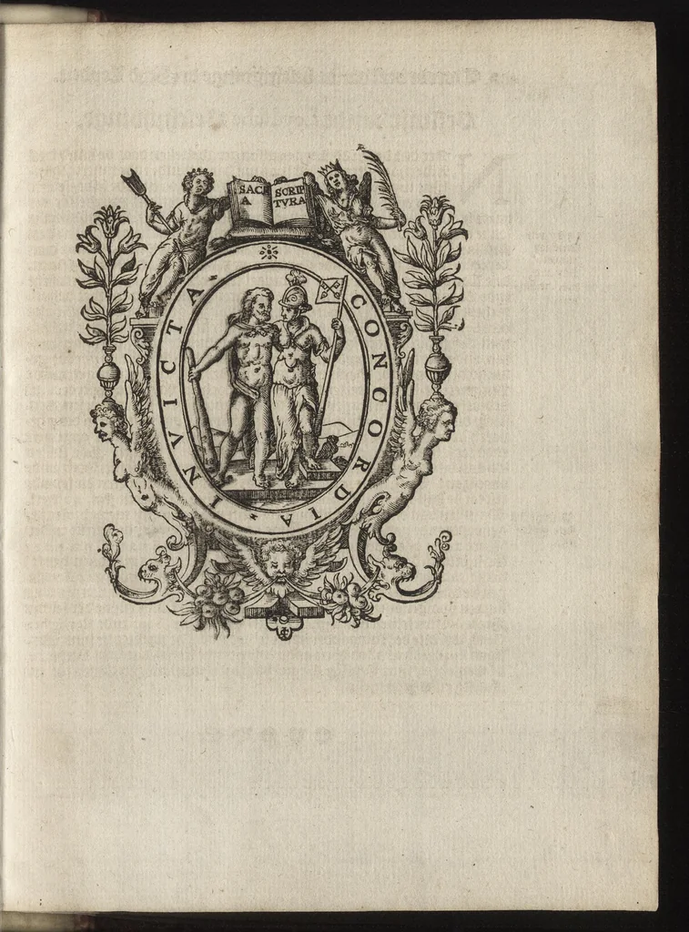 An illustration from Beschrijvinge der stad Leyden : inhoudende 't begin, den voortgang, ende den wasdom der selver : de stichtinghe van der kercken, cloosteren, gasthuysen, ende andere publijcque gestichten, &c : desgelijct de oprechtinge van de Academie, eñ de Collegien Theol. : mitsgader verhael van alle de belegeringen ..., 1614, leaf 468