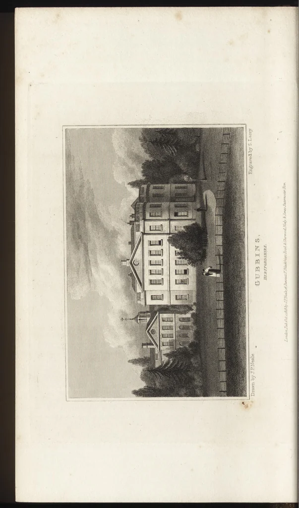 An illustration from Views of the seats of noblemen and gentlemen, in England, Wales, Scotland, and Ireland, 1820, leaf 143