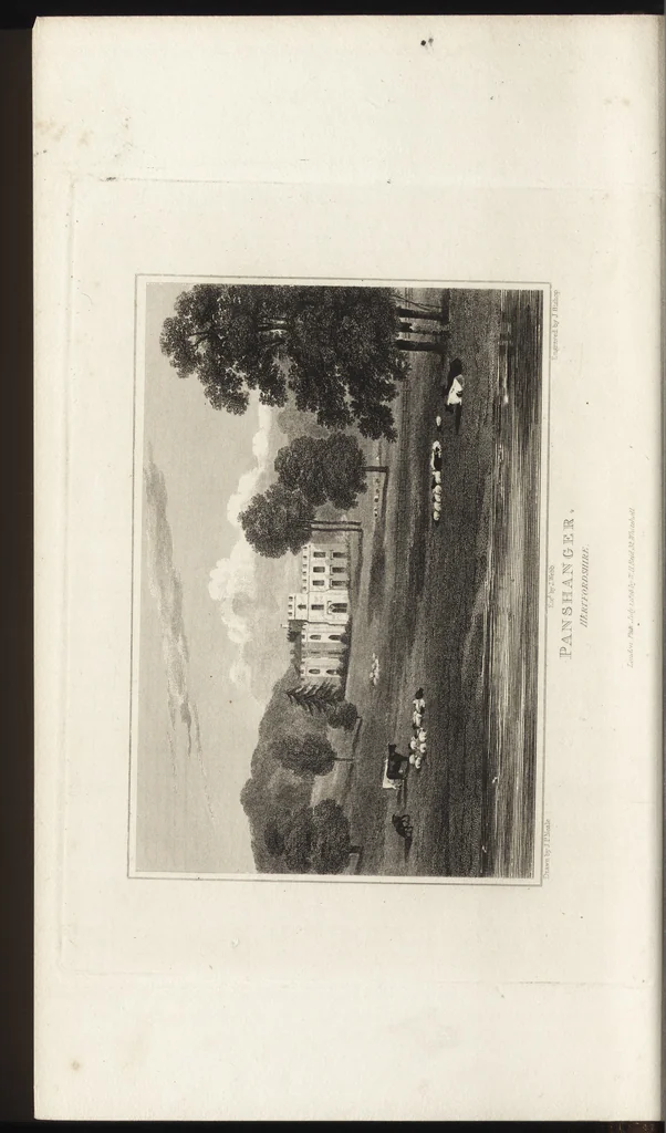 An illustration from Views of the seats of noblemen and gentlemen, in England, Wales, Scotland, and Ireland, 1820, leaf 151