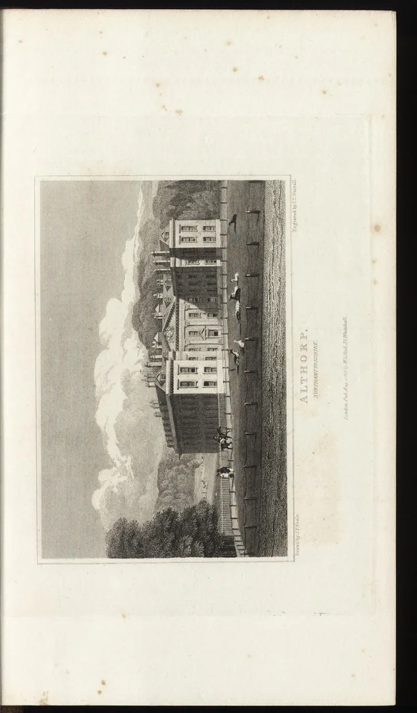 An illustration from Views of the seats of noblemen and gentlemen, in England, Wales, Scotland, and Ireland, 1820, leaf 196