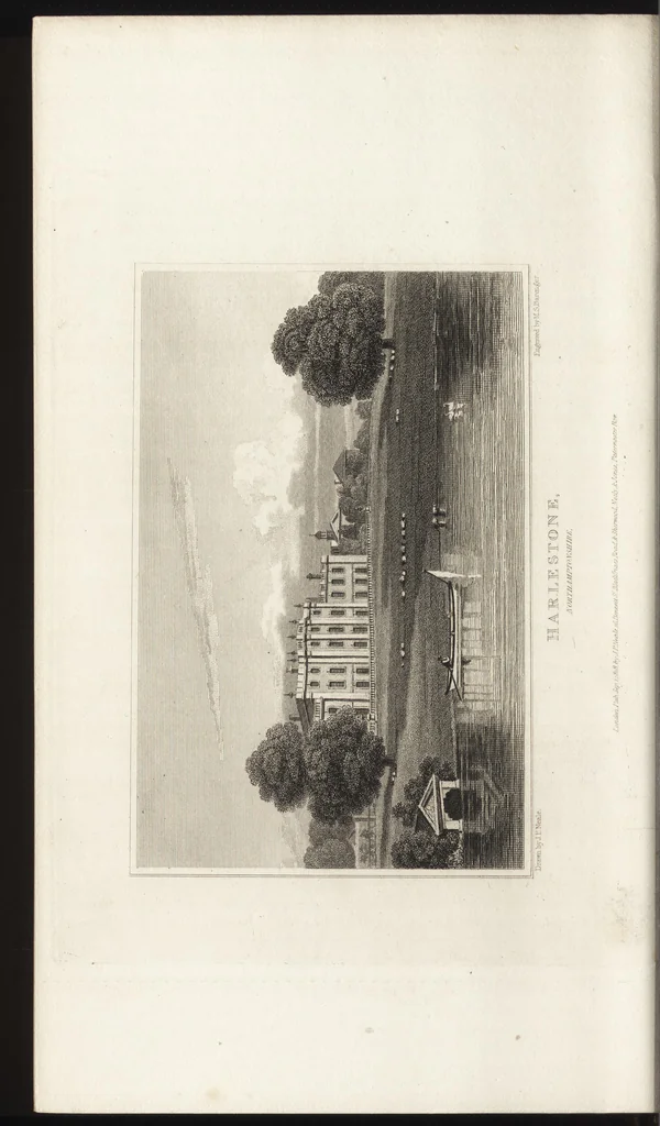 An illustration from Views of the seats of noblemen and gentlemen, in England, Wales, Scotland, and Ireland, 1820, leaf 217