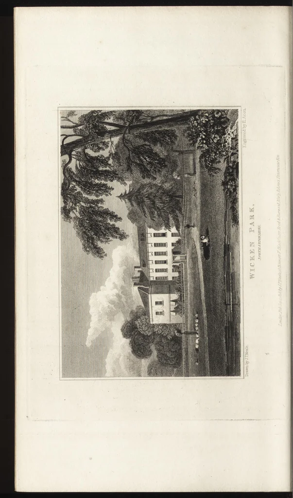 An illustration from Views of the seats of noblemen and gentlemen, in England, Wales, Scotland, and Ireland, 1820, leaf 229