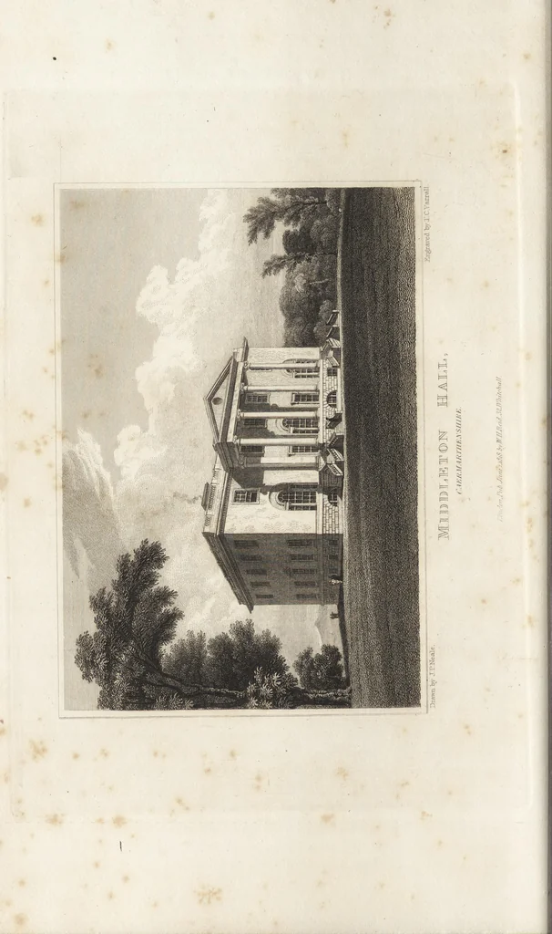 An illustration from Views of the seats of noblemen and gentlemen, in England, Wales, Scotland, and Ireland, 1820, leaf 309