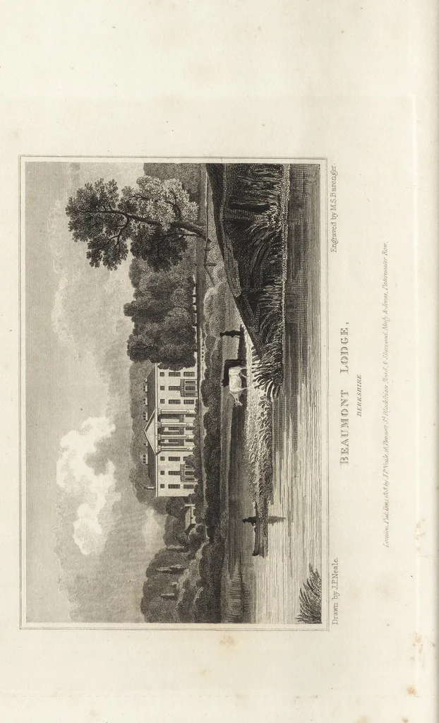 An illustration from Views of the seats of noblemen and gentlemen, in England, Wales, Scotland, and Ireland, 1820, leaf 45