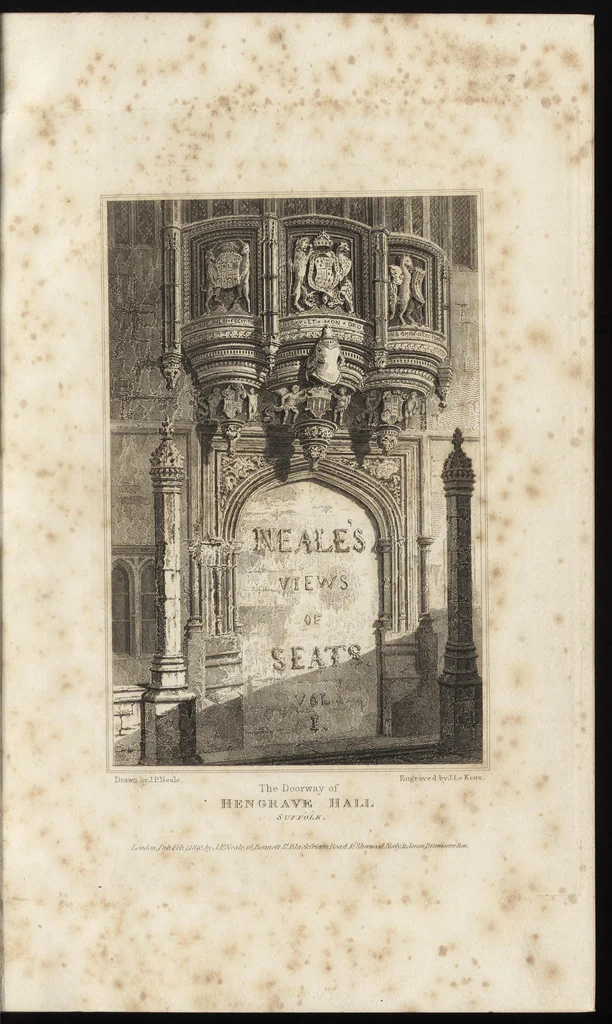 An illustration from Views of the seats of noblemen and gentlemen, in England, Wales, Scotland, and Ireland, 1820, leaf 8