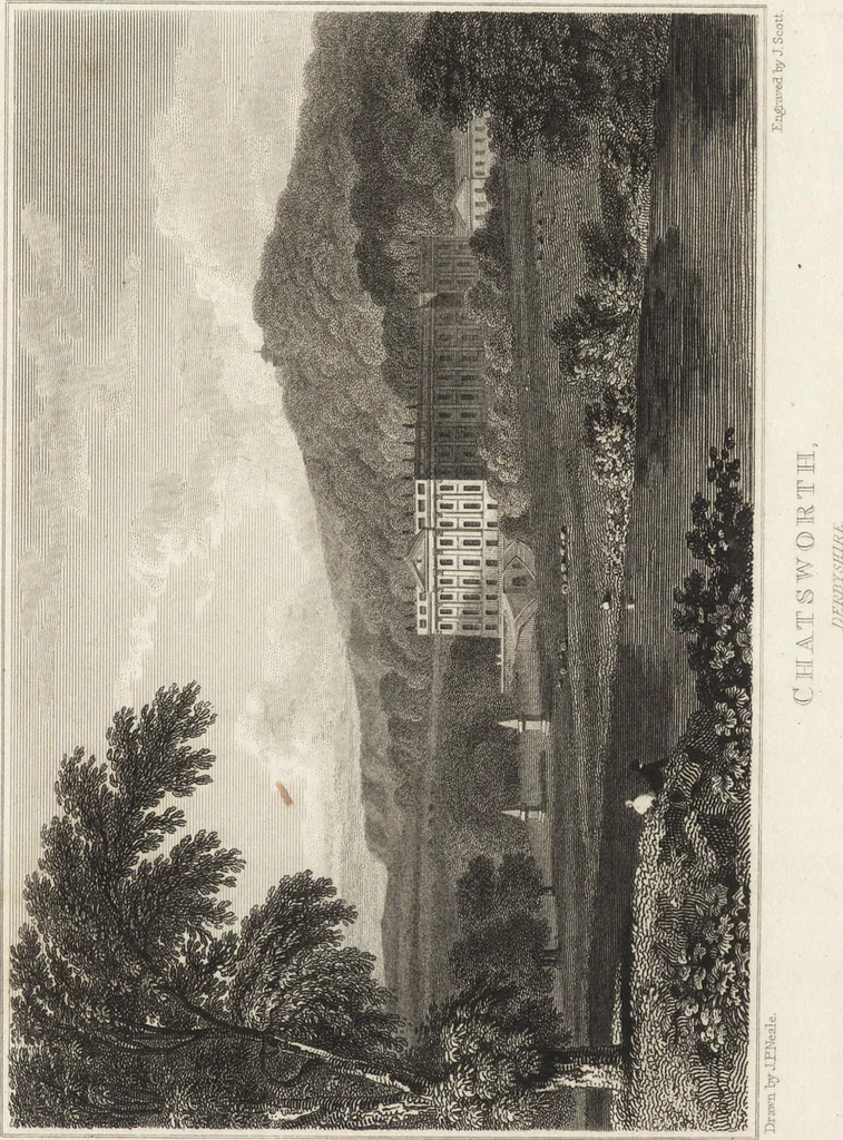 An illustration from Views of the seats of noblemen and gentlemen, in England, Wales, Scotland, and Ireland, 1820, leaf 81