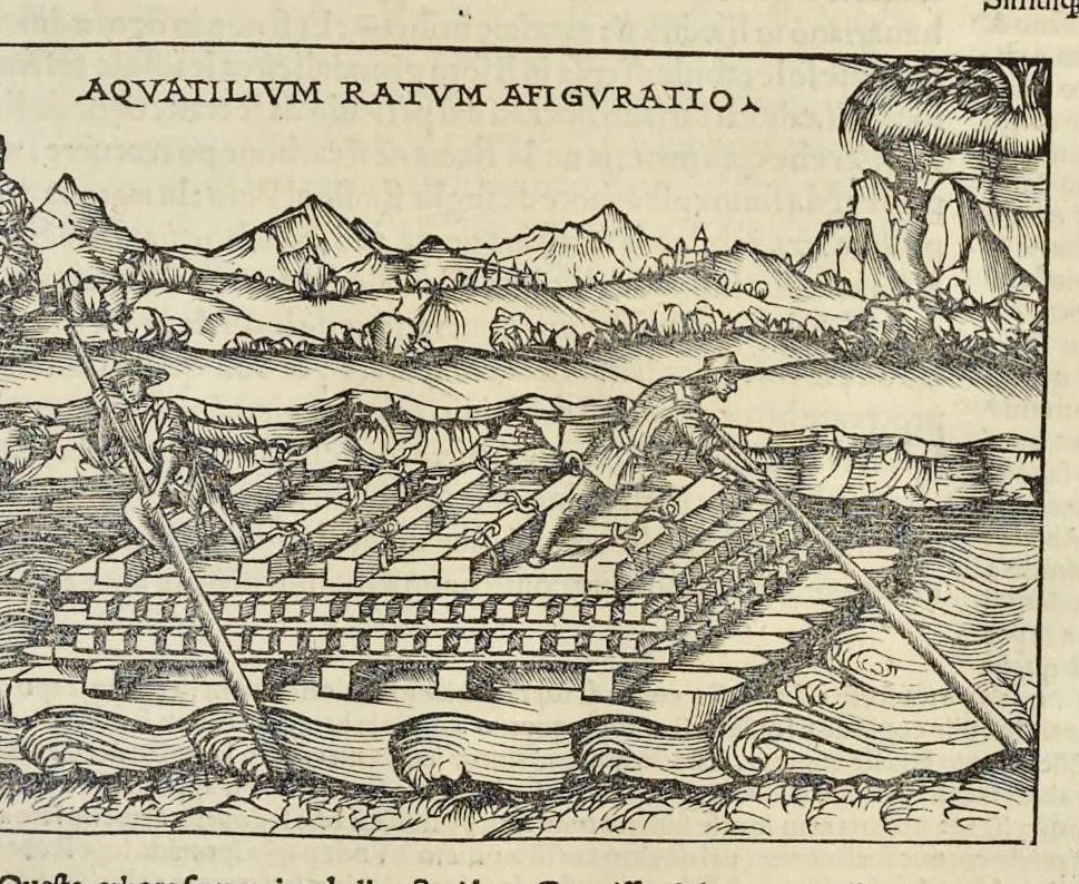 An illustration from Di Lucio Vitruuio Pollione De architectura libri dece : traducti de latino in vulgare, affigurati, cõmentati, & con mirando ordine insigniti: per il quale facilmente potrai trouare la multitudine de li abstrusi & reconditi vocabuli a li soi loci & in epsa tabula con summo studio expositi & enucleati ad immensa utilitate de ciascuno studioso & beniuolo di epsa opera, 1521, leaf 106