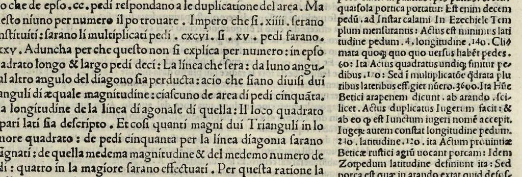 An illustration from Di Lucio Vitruuio Pollione De architectura libri dece : traducti de latino in vulgare, affigurati, cõmentati, & con mirando ordine insigniti: per il quale facilmente potrai trouare la multitudine de li abstrusi & reconditi vocabuli a li soi loci & in epsa tabula con summo studio expositi & enucleati ad immensa utilitate de ciascuno studioso & beniuolo di epsa opera, 1521, leaf 304