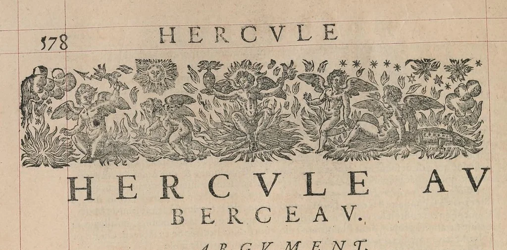 An illustration from Les images ou tableaux de platte peinture des deux Philostrates sophistes grecs, et Les statues de Callistrate, 1637, leaf 597