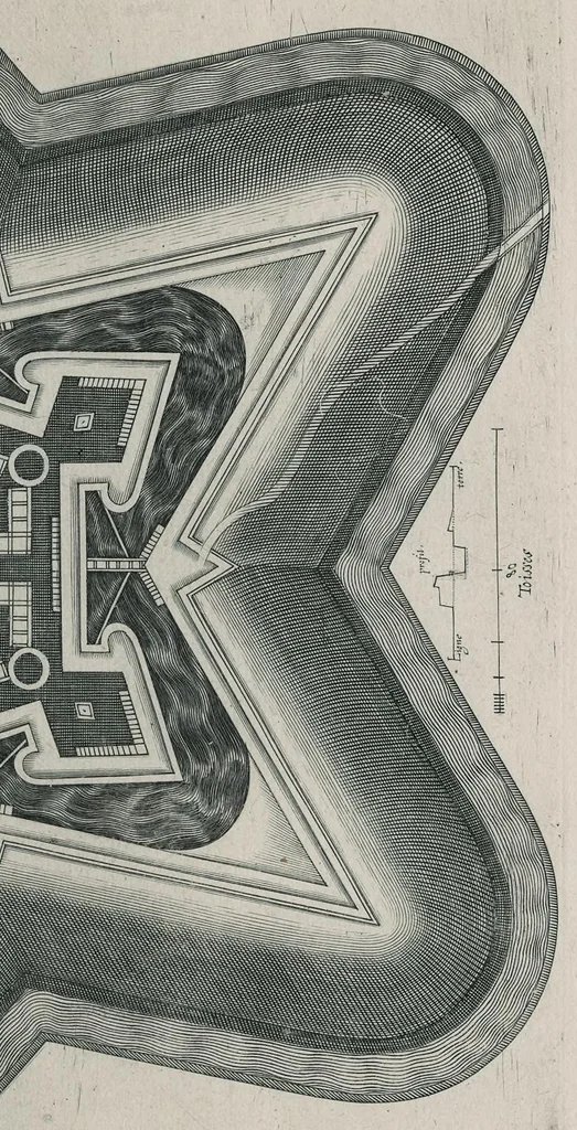 An illustration from Des fortifications et artifices, architectvre et perspective, 1601, leaf 10