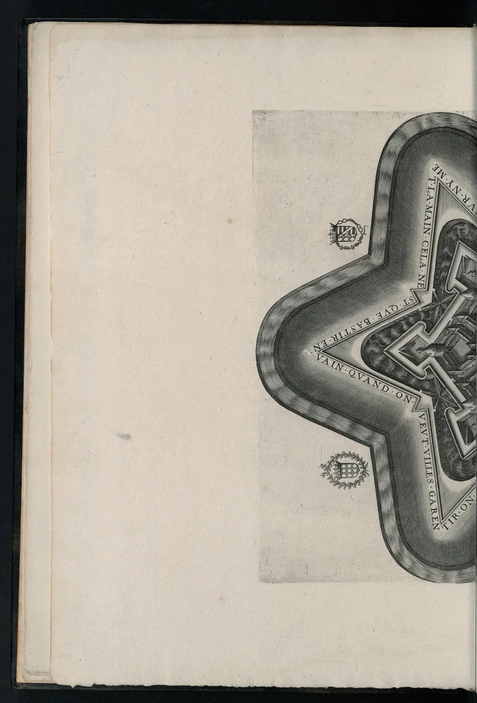 An illustration from Des fortifications et artifices, architectvre et perspective, 1601, leaf 13