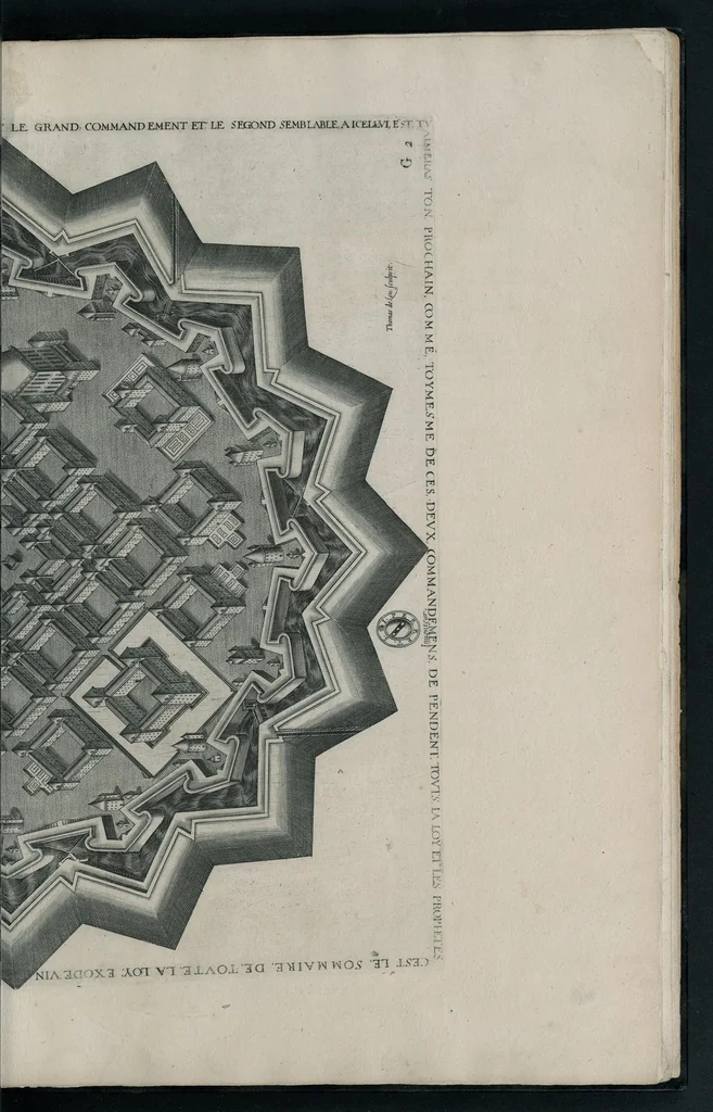 An illustration from Des fortifications et artifices, architectvre et perspective, 1601, leaf 74