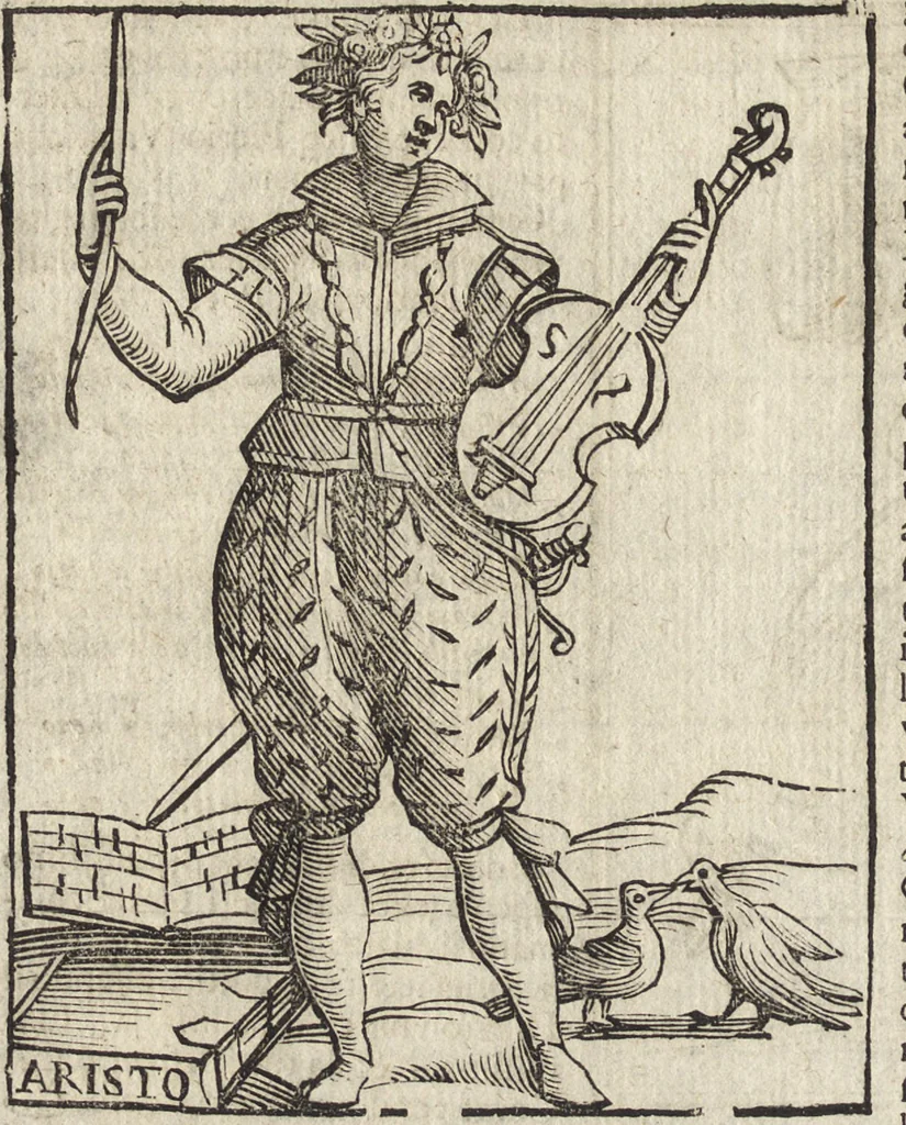 An illustration from Iconologia di Cesare Ripa perugino, caualier de' santi Mauritio & Lazaro. Divisa in tre libri, ne i quali si esprimono varie imagini di virtù, vitij, passioni humane, affetti, atti, discipline, humori, elementi, corpi celesti, prouincie d'Italia, fiumi, & altre materie infinite vtili ad ogni stato di persone. Ampliata dal sig. cav. Gio. Zaratino Castellini romano in questa vltima editione di imagini & discorsi, con indici copiosi, & ricorretta, 1669, leaf 213