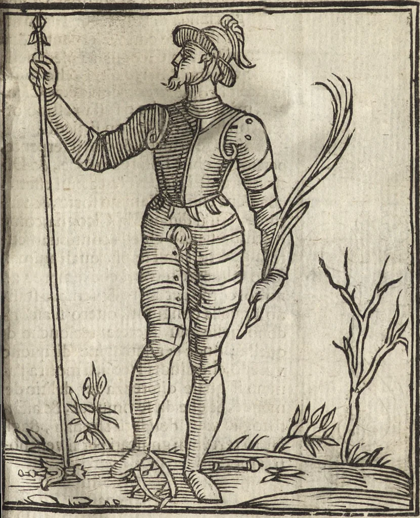 An illustration from Iconologia di Cesare Ripa perugino, caualier de' santi Mauritio & Lazaro. Divisa in tre libri, ne i quali si esprimono varie imagini di virtù, vitij, passioni humane, affetti, atti, discipline, humori, elementi, corpi celesti, prouincie d'Italia, fiumi, & altre materie infinite vtili ad ogni stato di persone. Ampliata dal sig. cav. Gio. Zaratino Castellini romano in questa vltima editione di imagini & discorsi, con indici copiosi, & ricorretta, 1669, leaf 220