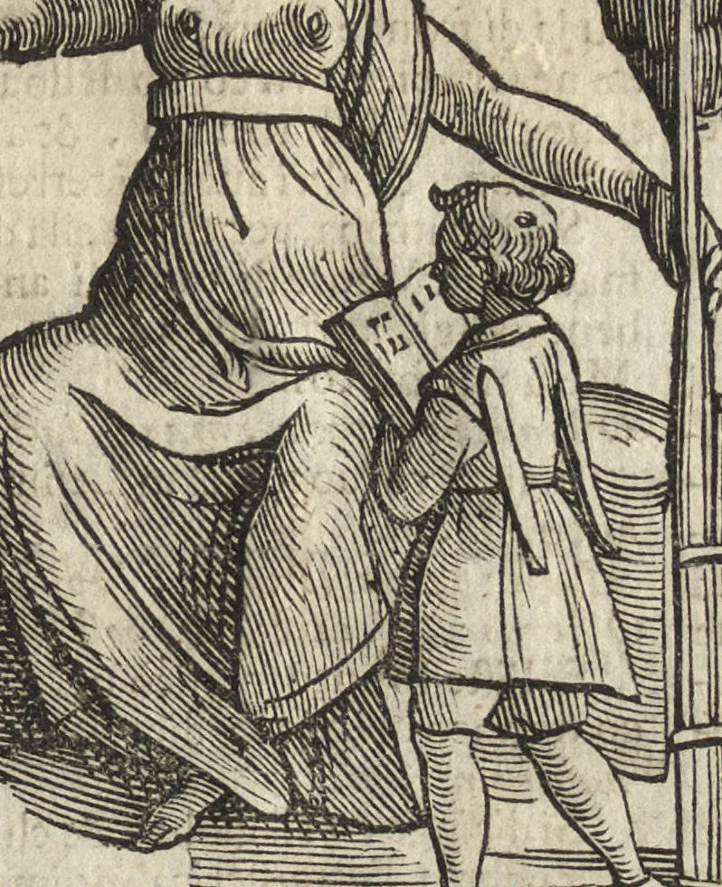 An illustration from Iconologia di Cesare Ripa perugino, caualier de' santi Mauritio & Lazaro. Divisa in tre libri, ne i quali si esprimono varie imagini di virtù, vitij, passioni humane, affetti, atti, discipline, humori, elementi, corpi celesti, prouincie d'Italia, fiumi, & altre materie infinite vtili ad ogni stato di persone. Ampliata dal sig. cav. Gio. Zaratino Castellini romano in questa vltima editione di imagini & discorsi, con indici copiosi, & ricorretta, 1669, leaf 230