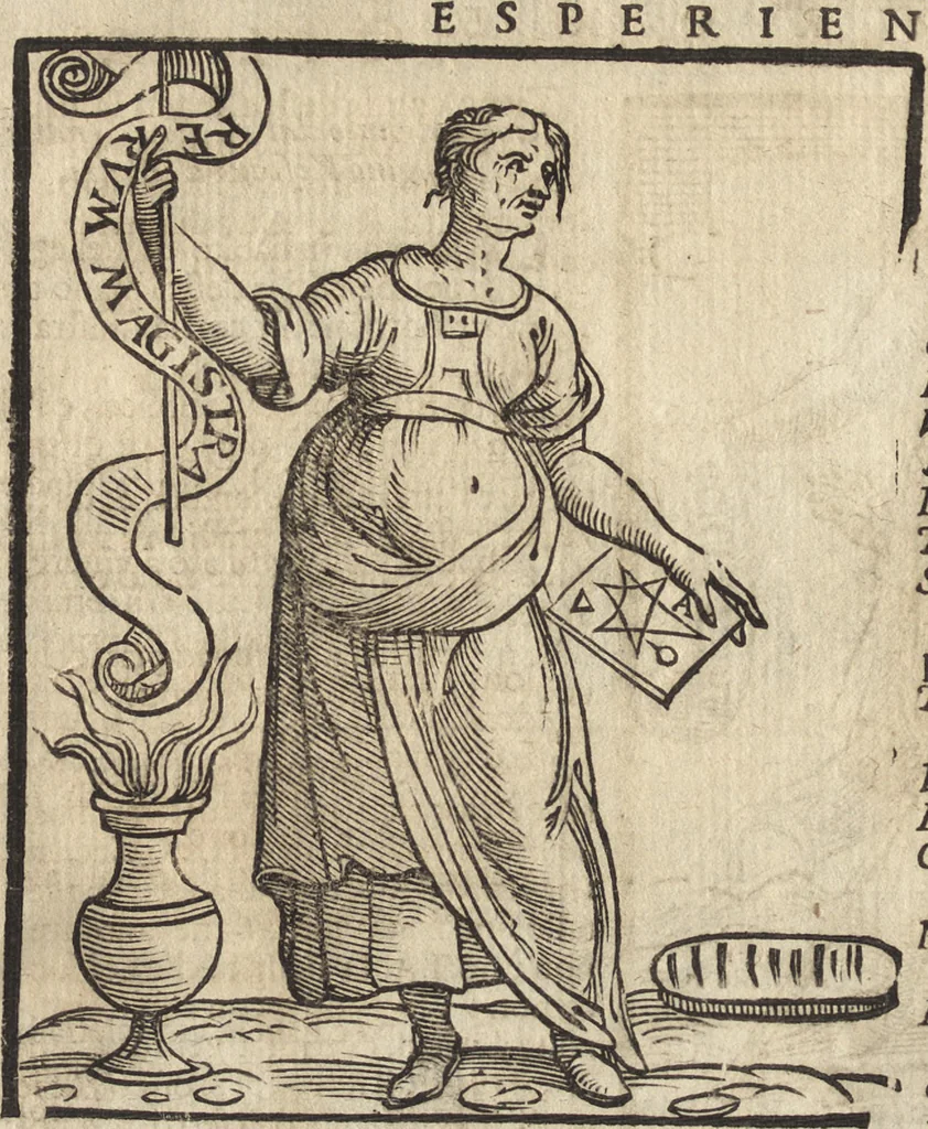 An illustration from Iconologia di Cesare Ripa perugino, caualier de' santi Mauritio & Lazaro. Divisa in tre libri, ne i quali si esprimono varie imagini di virtù, vitij, passioni humane, affetti, atti, discipline, humori, elementi, corpi celesti, prouincie d'Italia, fiumi, & altre materie infinite vtili ad ogni stato di persone. Ampliata dal sig. cav. Gio. Zaratino Castellini romano in questa vltima editione di imagini & discorsi, con indici copiosi, & ricorretta, 1669, leaf 243