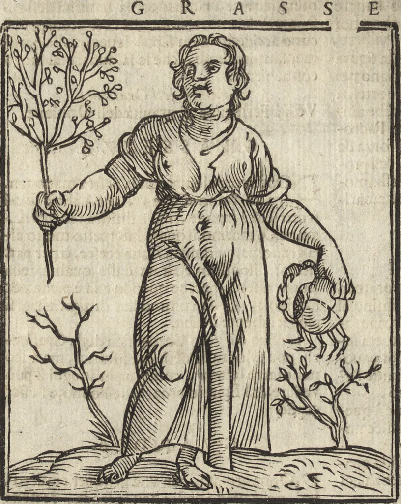 An illustration from Iconologia di Cesare Ripa perugino, caualier de' santi Mauritio & Lazaro. Divisa in tre libri, ne i quali si esprimono varie imagini di virtù, vitij, passioni humane, affetti, atti, discipline, humori, elementi, corpi celesti, prouincie d'Italia, fiumi, & altre materie infinite vtili ad ogni stato di persone. Ampliata dal sig. cav. Gio. Zaratino Castellini romano in questa vltima editione di imagini & discorsi, con indici copiosi, & ricorretta, 1669, leaf 315