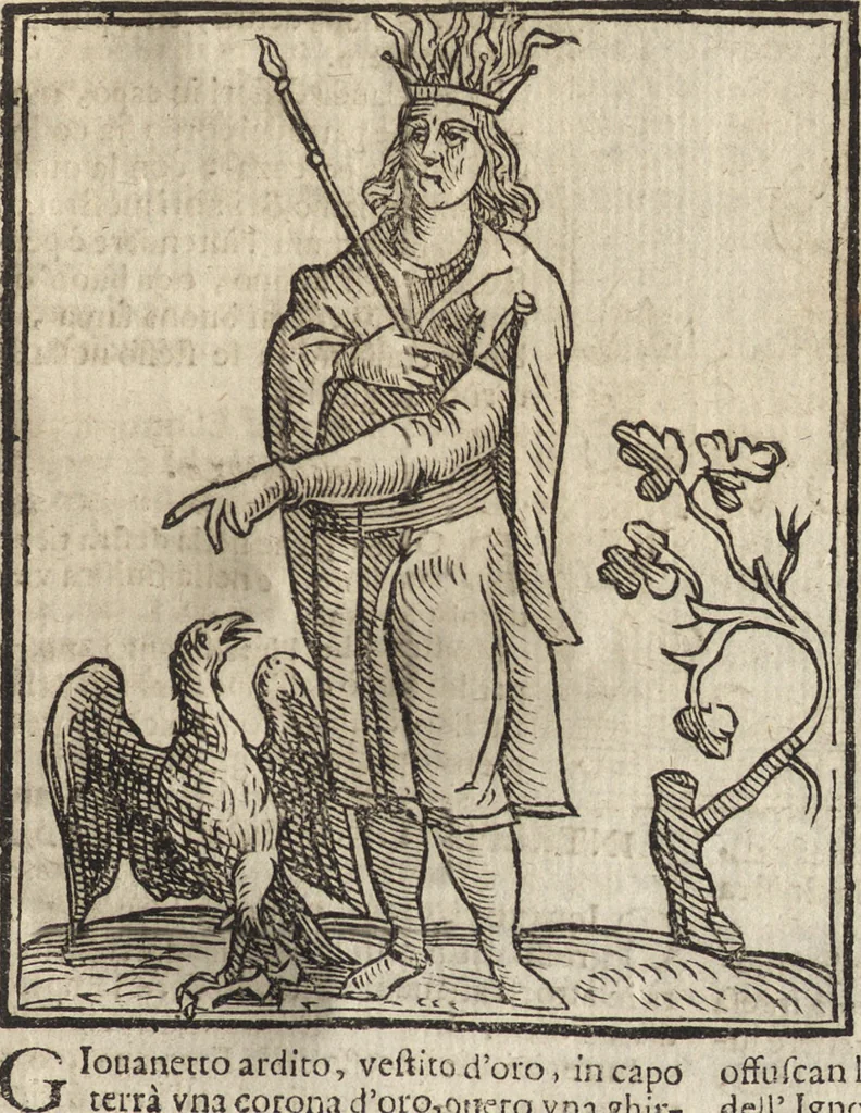An illustration from Iconologia di Cesare Ripa perugino, caualier de' santi Mauritio & Lazaro. Divisa in tre libri, ne i quali si esprimono varie imagini di virtù, vitij, passioni humane, affetti, atti, discipline, humori, elementi, corpi celesti, prouincie d'Italia, fiumi, & altre materie infinite vtili ad ogni stato di persone. Ampliata dal sig. cav. Gio. Zaratino Castellini romano in questa vltima editione di imagini & discorsi, con indici copiosi, & ricorretta, 1669, leaf 350